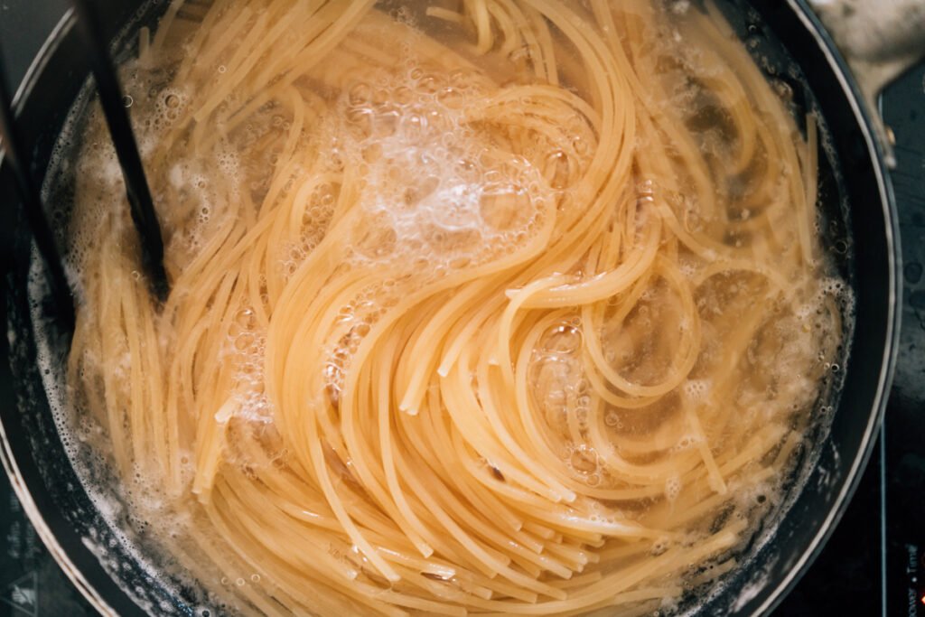 Cooking Pasta in Boiling Water